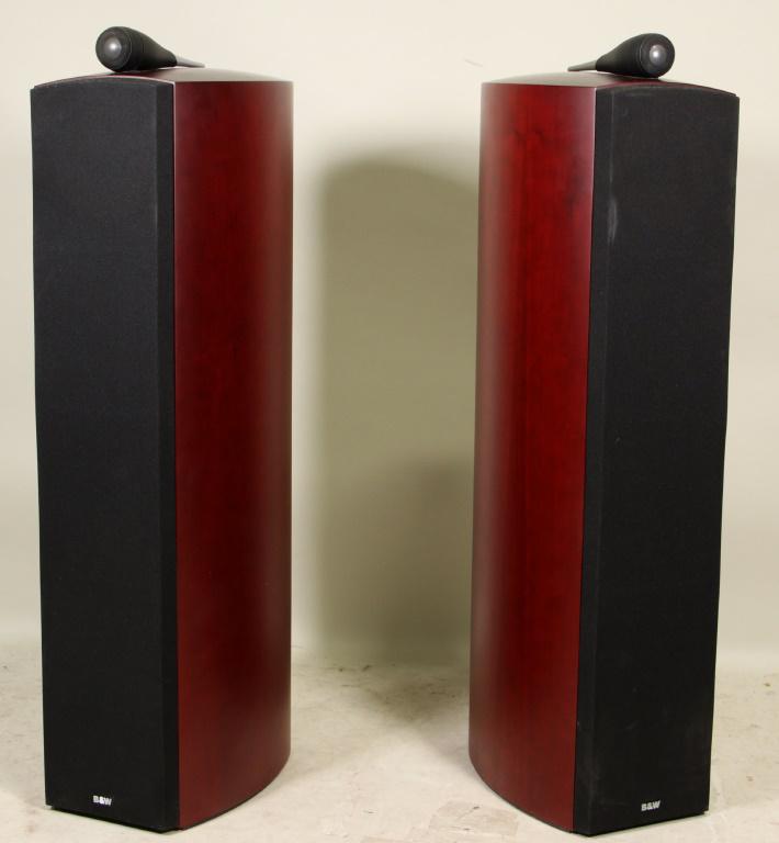PAIR OF BOWERS & WILKINS NAUTILUS 803 SPEAKERS: PAIR OF BOWERS & WILKINS RARE ROSENUT NAUTILUS 803 FLOOR SPEAKER SYSTEM. **ALL ELECTRONICS HAVE BEEN TESTED** Height: 41 in. by Width: 12 in. by Depth: 17 in.