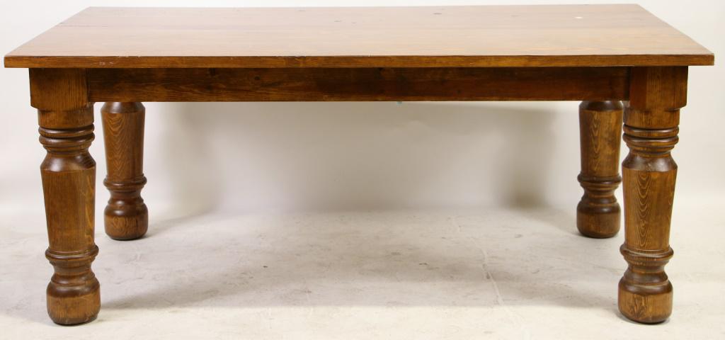 VINTAGE PINE FARM TABLE: VINTAGE PINE FARM TABLE. Height: 30 in. by Width: 72 in. by Depth: 40 in.