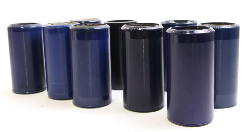 BOX LOT OF APPROX 80 EDISON WAX CYLINDERS: BOX LOT OF APPROX 80 EDISON WAX CYLINDERS. Height: 4 1/2 in. by Width: 3 in. by Depth: 3 in.