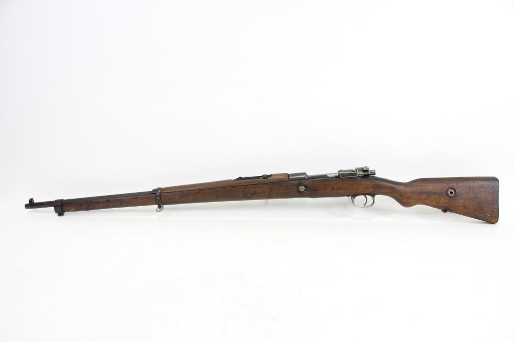 1940 TURKISH MAUSER M38 8MM RIFLE: 1940 TURKISH MAUSER M38 8MM RIFLE - NON-MATCHING BOLT, NO CLEANING ROD, NICE STOCK; CALIBER: 8MM MAUSER SERIAL: 10912 USED FIREARM