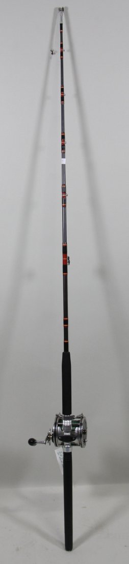 PENN SENATOR 3190RS FISHING ROD W/PENN SENATOR 9/0 REEL: PENN SENATOR 3190RS FISHING ROD WITH PENN SENATOR 9/0 FISHING REEL AND 60-80 LB LINE.