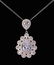 5.65 ct TIFFANY STYLE WHITE TOPAZ NECKLACE