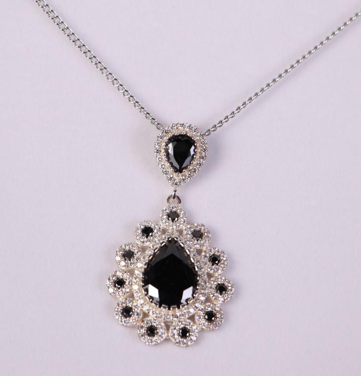 5.11 ct TIFFANY STYLE NECKLACE & BRACELET (1 of 2)