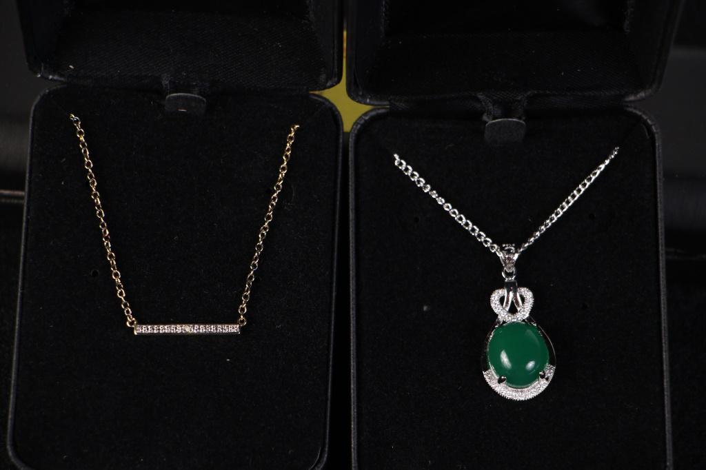DIAMOND NECKLACE & JADE NECKLACES (1 of 1)