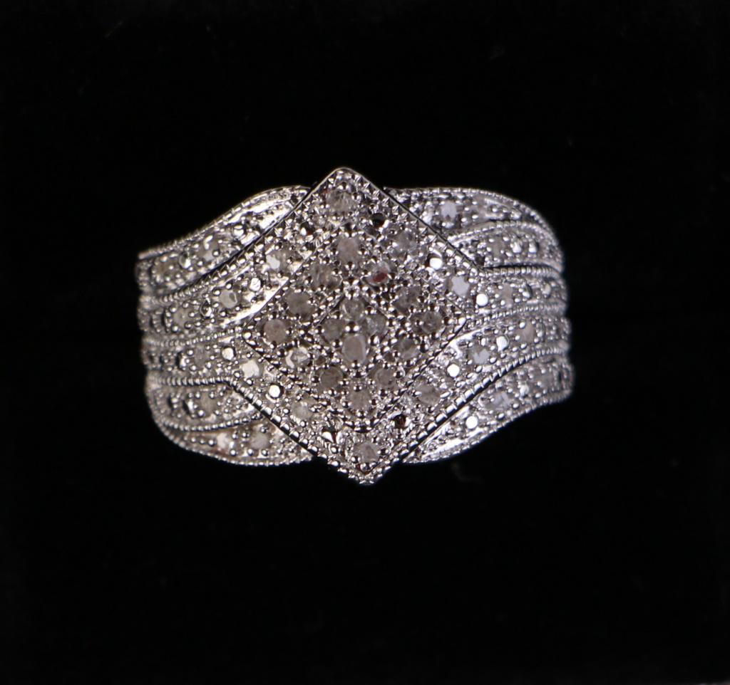 ROLEX STYLE DIAMOND ESTATE RING (1 of 1)
