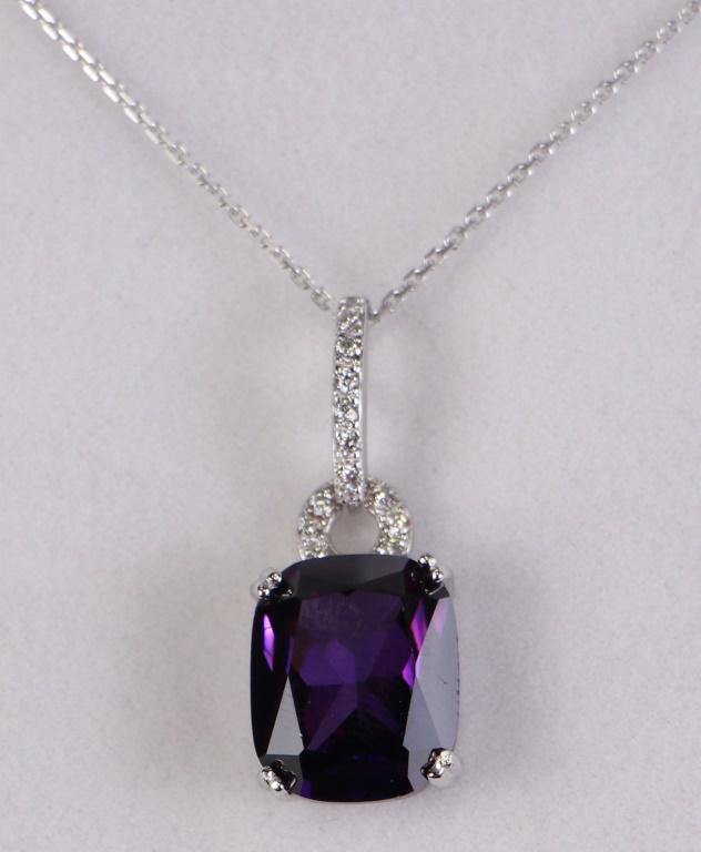 2.65 ct AMETHYST ESTATE NECKLACE (1 of 1)