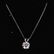 2 ct WHITE TOPAZ DINNER NECKLACE