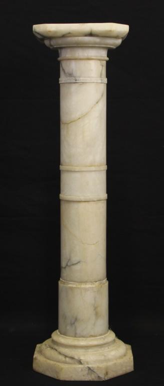 19th CENTURY ITALIAN  MARBLE PEDESTAL (1 of 2)