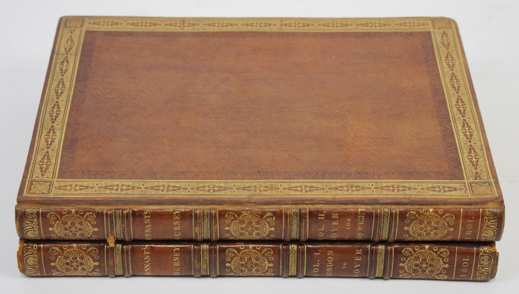 LOT OF TWO CIRCA 1801 VOLUMES OF PENNANT'S JOURNEY (1 of 4)