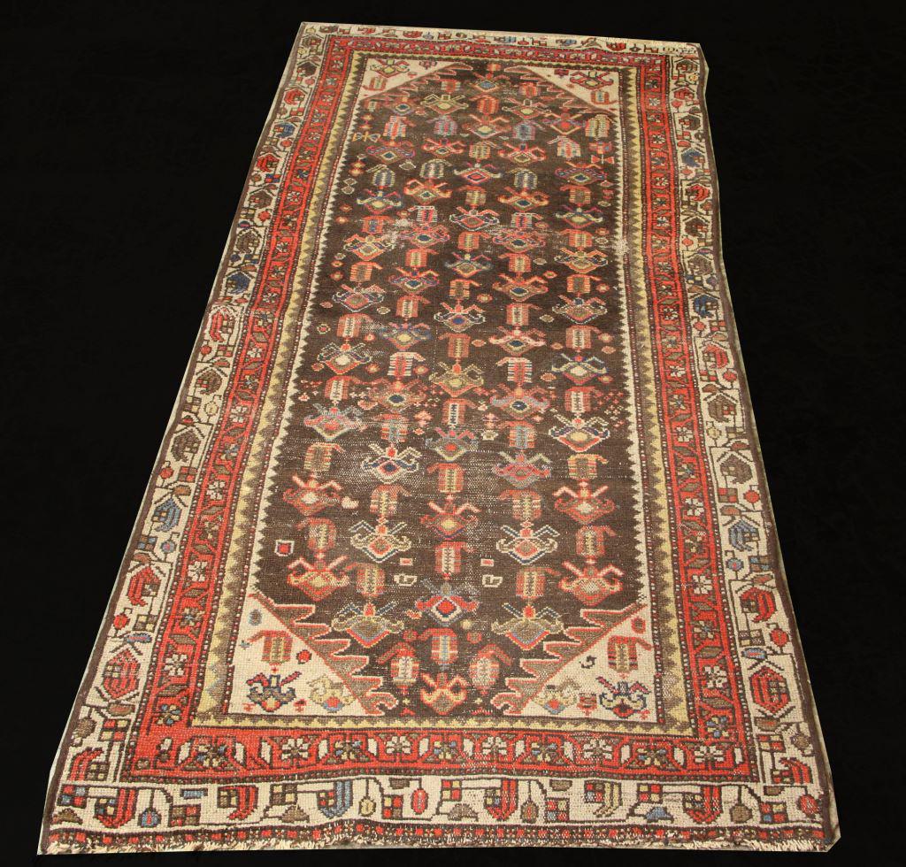 ANTIQUE HAND KNOTTED HAMADAN RUNNER (1 of 3)