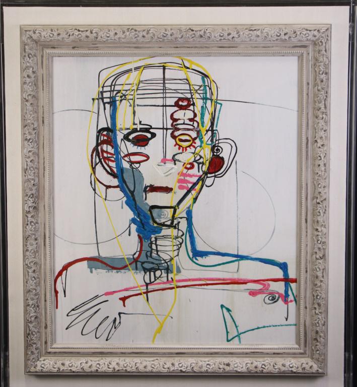 ABSTRACT PORTRAIT ACRYLIC ON CANVAS (1 of 2)