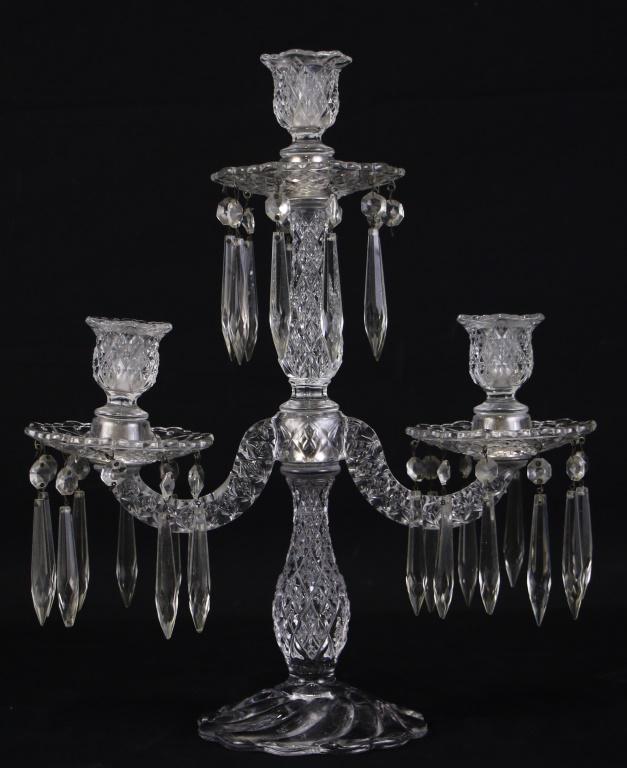 STEUBEN GLASS CANDELABRUM (1 of 1)