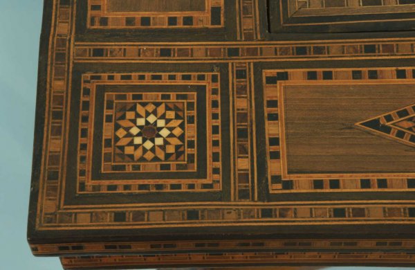 MOROCCAN STYLE GAME TABLE WITH MOTHER-OF-PEARL - 4
