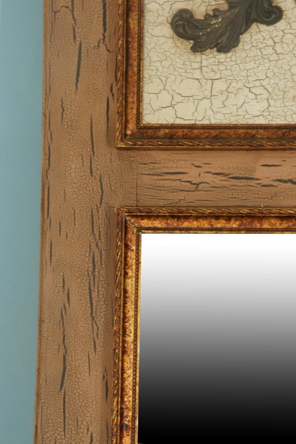 A TRUMEAU WITH BEVELED MIRROR - 2