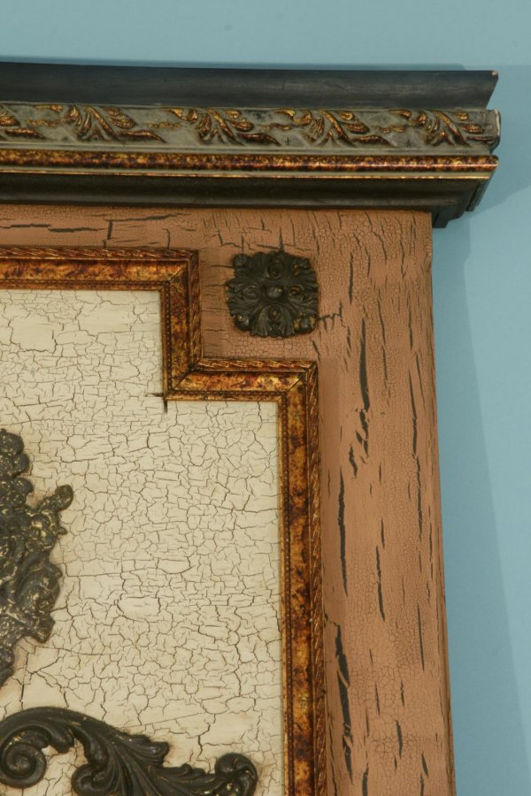 A TRUMEAU WITH BEVELED MIRROR - 5