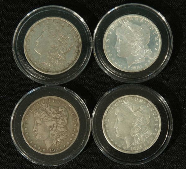 LOT OF MORGAN SILVER DOLLARS & PEACE DOLLARS - 2