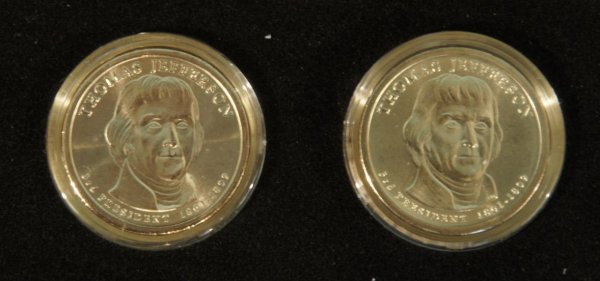 LOT OF PRESIDENTIAL DOLLAR COINS - 8