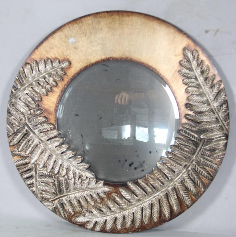 FERN LEAF GILT FRAMED MIRROR (1 of 2)