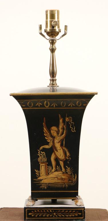 ARROWSMITH TOLE BOX LAMP. (1 of 2)