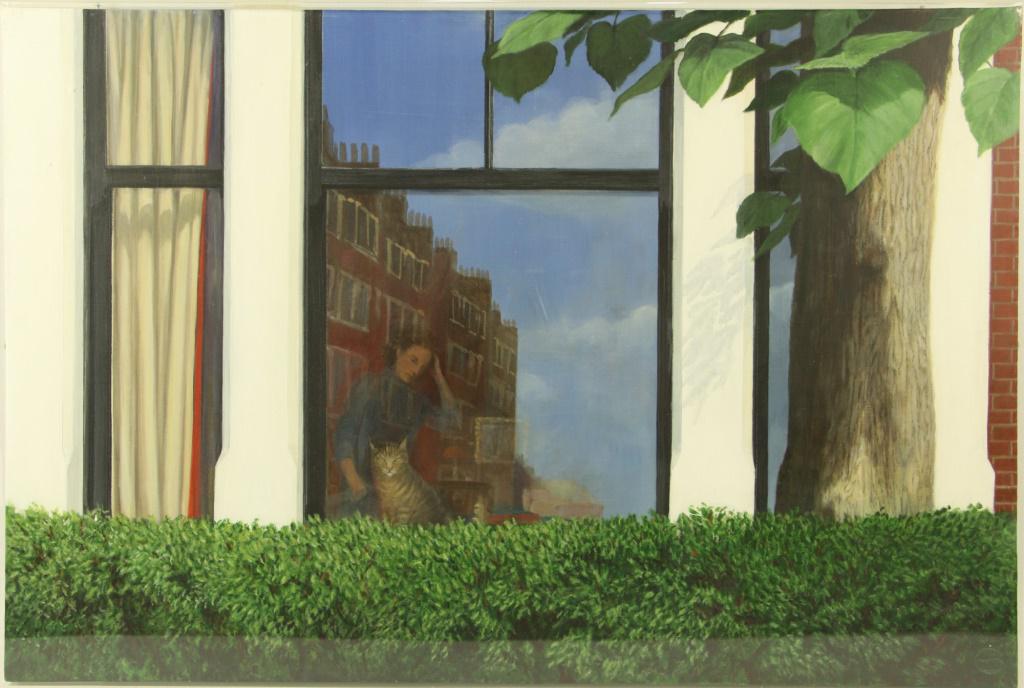 CHRISTINE SAPIEHA "HOME I" ACRYLIC ON ART BOARD (1 of 3)