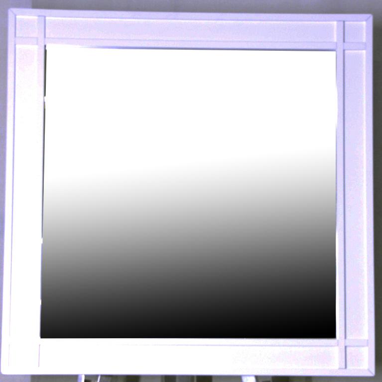 WHITE FRAMED MIRROR (1 of 2)