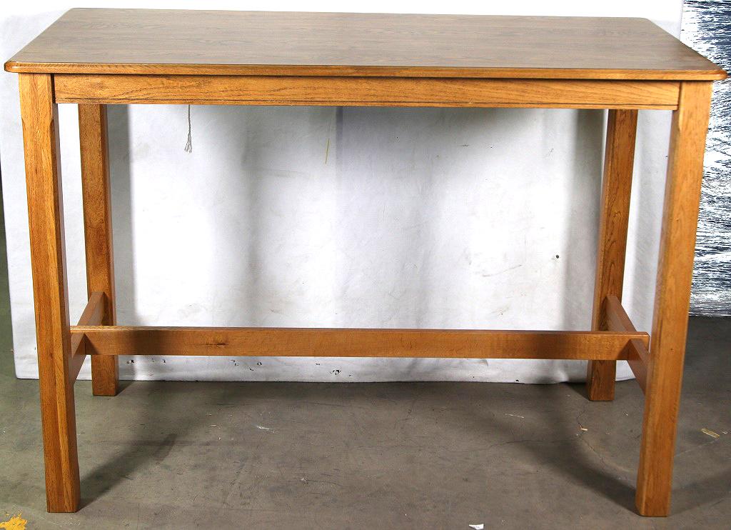 WOODEN PUB TABLE (1 of 2)