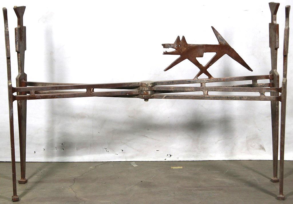 IRON BASE COFFEE TABLE (1 of 2)