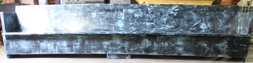 CHURCH PEW: CHURCH PEW. Height: 33 in. by Width: 11FT 10IN in. by Depth: 23