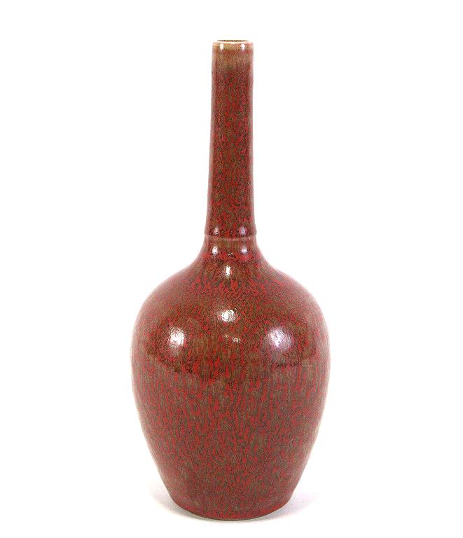 VINTAGE CHINESE EARTHENWARE VASE (1 of 4)