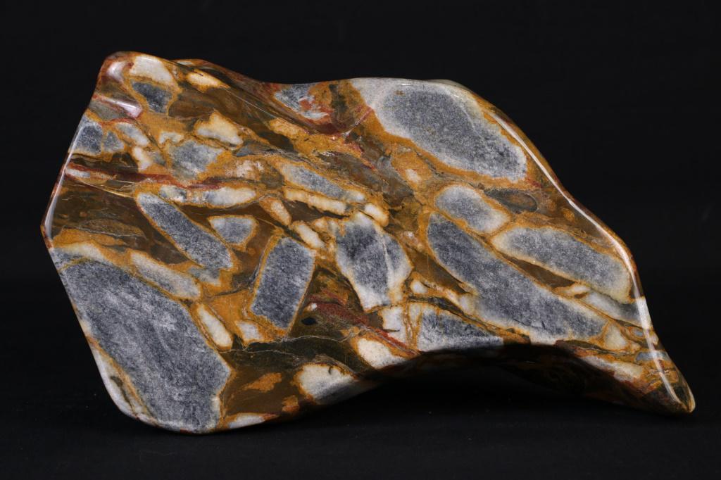 POLISHED JASPER & QUARTZ SLAB (1 of 3)