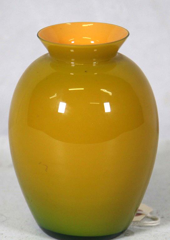 CARLO MORETTI BRUNT ORANGE ART GLASS VASE (1 of 5)