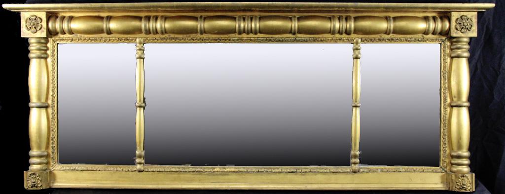EMPIRE OVERMANTEL GILT MIRROR (1 of 2)