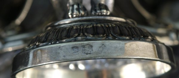 VICTORIAN SILVERPLATE PLATEAUS WITH A GRIFFIN BASE - 9