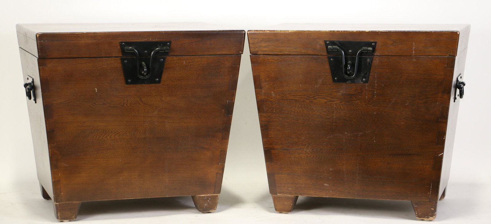 PAIR OF CHINESE TRUNKS: PAIR OF CHINESE TRUNKS. Height: 18 in. by Width: 20 in. by Depth: 17 1/2 in.