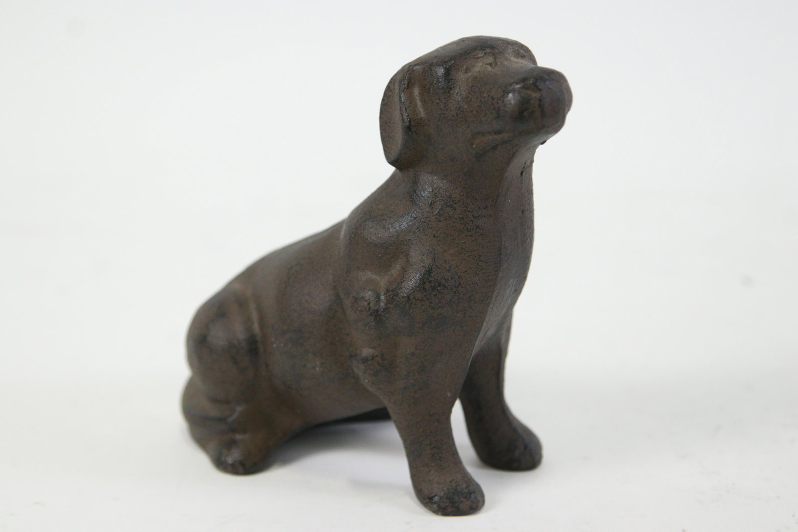 METAL DOG BOOKEND: METAL DOG BOOKEND - **FROM THE JOHN WALTON ESTATE** Height: 6 in. by Width: 4 in. by Depth: 2