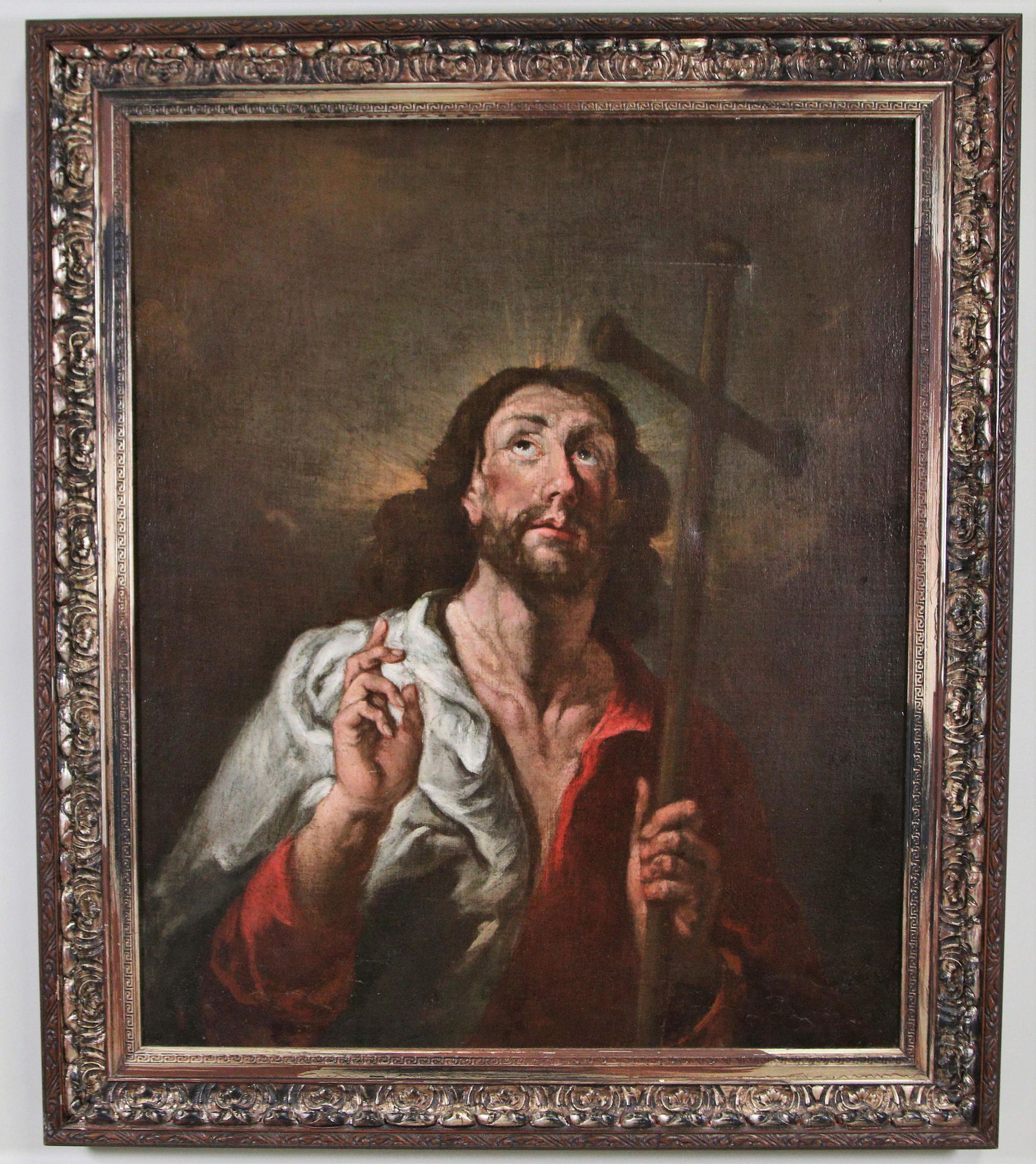 IN THE MANNER OF ALBERT DURER 17th CENTURY OIL ON CANV: IN THE MATTER OF ALBERT DURER 17th CENTURY DUTCH OR GERMAN SCHOOL OIL ON CANVAS PAINTING - "CHRIST HAS RISEN" Height: 34 in. by Width: 40