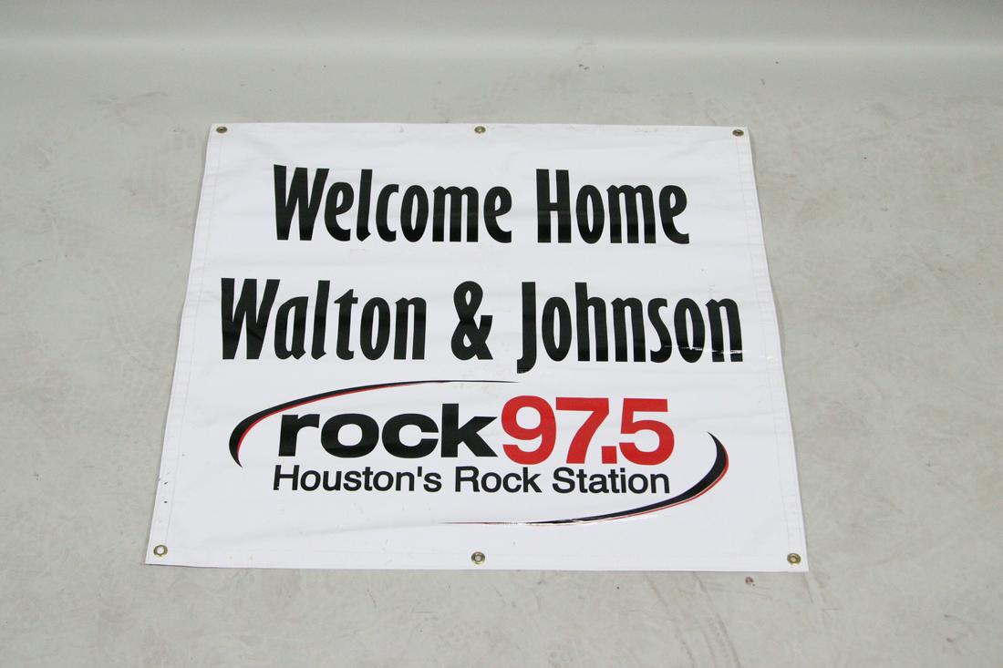 BOX LOT OF VARIOUS W&J EVENT BANNERS: BOX LOT OF VARIOUS WALTON & JOHNSON EVENT BANNERS