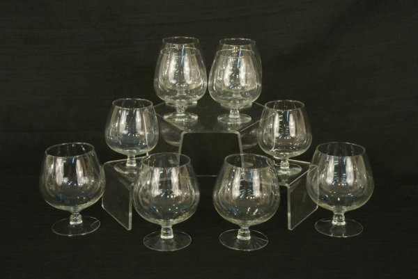 BOX LOT OF ASSORTED GLASSWARE - 6