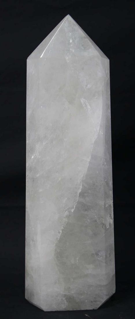 HUGE QUARTZ POINT: HUGE QUARTZ POINT - DD31 22LBS Height: 18 in. by Width: 6 in. by Depth: 3.5
