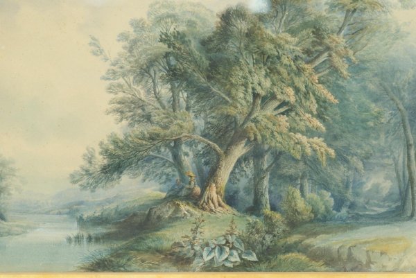 PAIR OF PRINTS OF RIVERSCENE AND TREES - 2