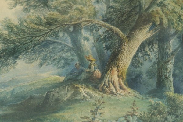PAIR OF PRINTS OF RIVERSCENE AND TREES - 4
