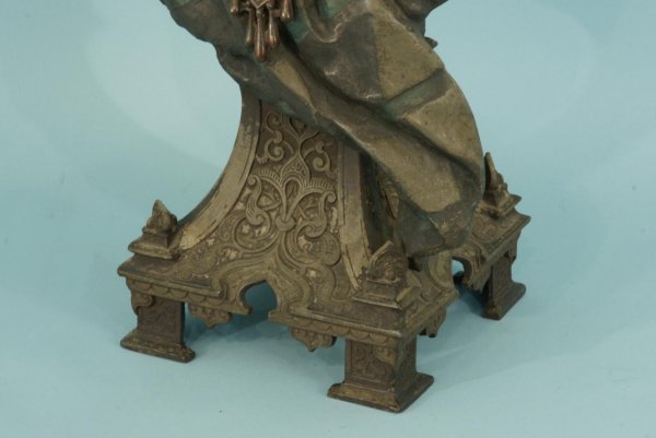 PAIR OF 19th CENTURY SPELTER BUSTS - 5