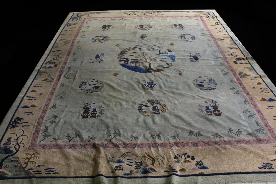 ANTIQUE CHINESE NICHOLS CARPET (1 of 6)