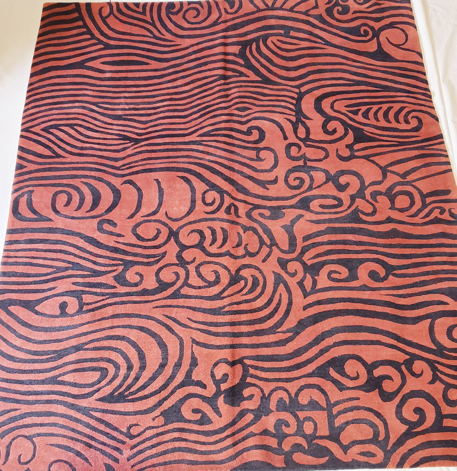 HAND KNOTTED INDO NEPAL RUG: HAND KNOTTED INDO NEPAL RUG - 8"03" X 9'11" 100256707 Height: 99 in. by Width: 119