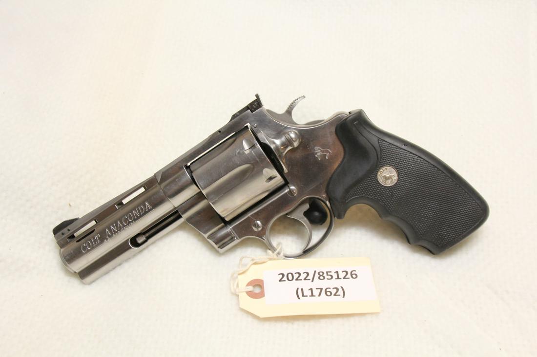 COLT ANACONDA .44 REVOLVER (USED): COLT ANACONDA .44 REVOLVER (USED)CALIBER: .44;SERIAL NUMBER: MM44855;USED FIREARM(L1762)
