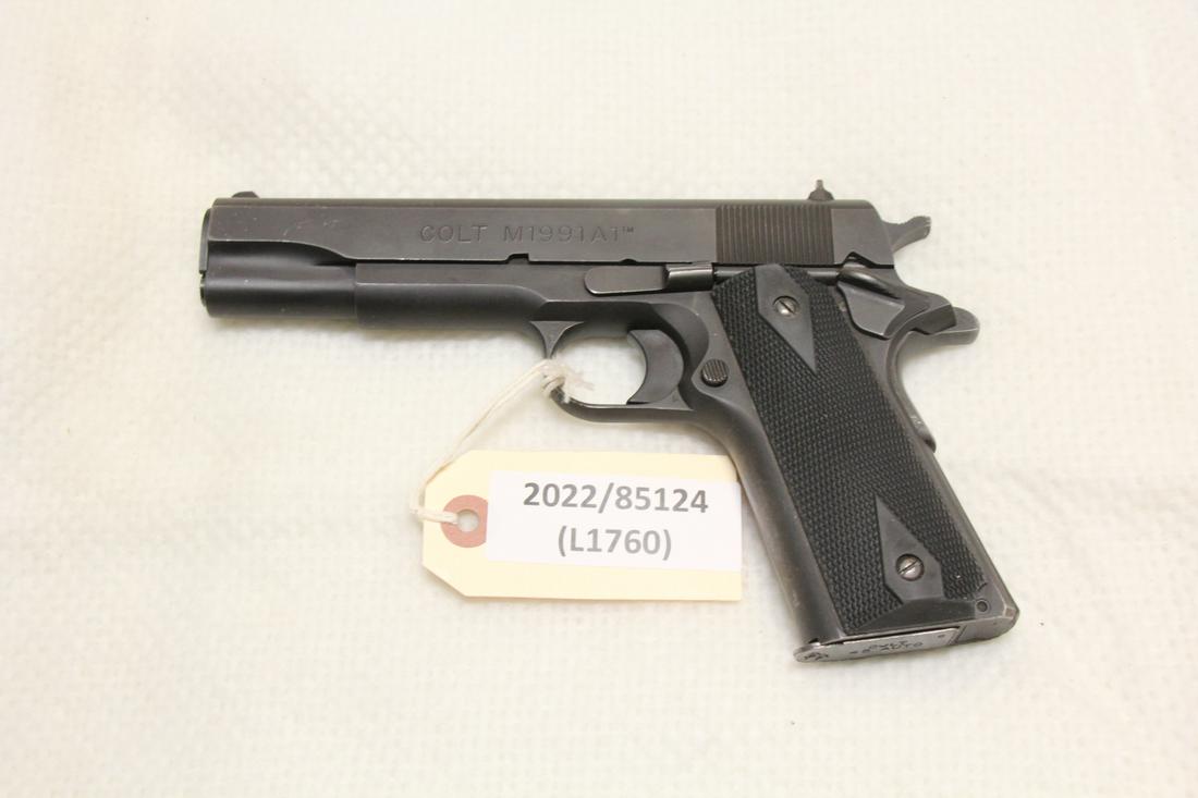 COLT M1991A1 45ACP PISTOL (USED): COLT M1991A1 45ACP PISTOL (USED)CALIBER: .45ACP;SERIAL NUMBER: 2767576;USED FIREARM - INCLUDES ONE MAG(L1760)