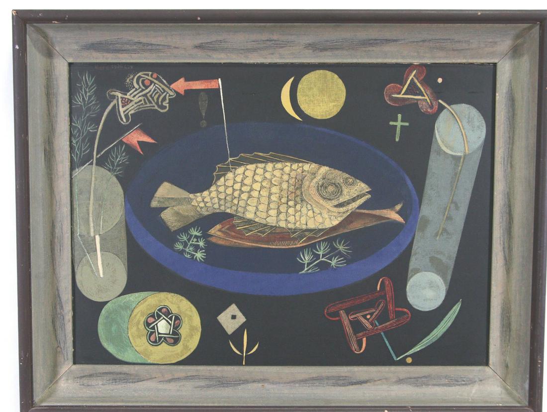 VINTAGE PAUL KLEE "AROUND THE FISH" SERIGRAPH (1 of 7)