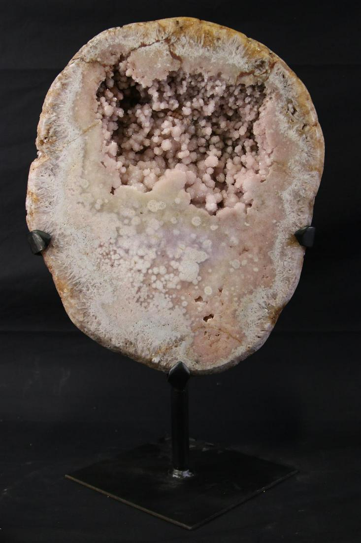 PINK AMETHYST GEODE ON STAND (1 of 4)