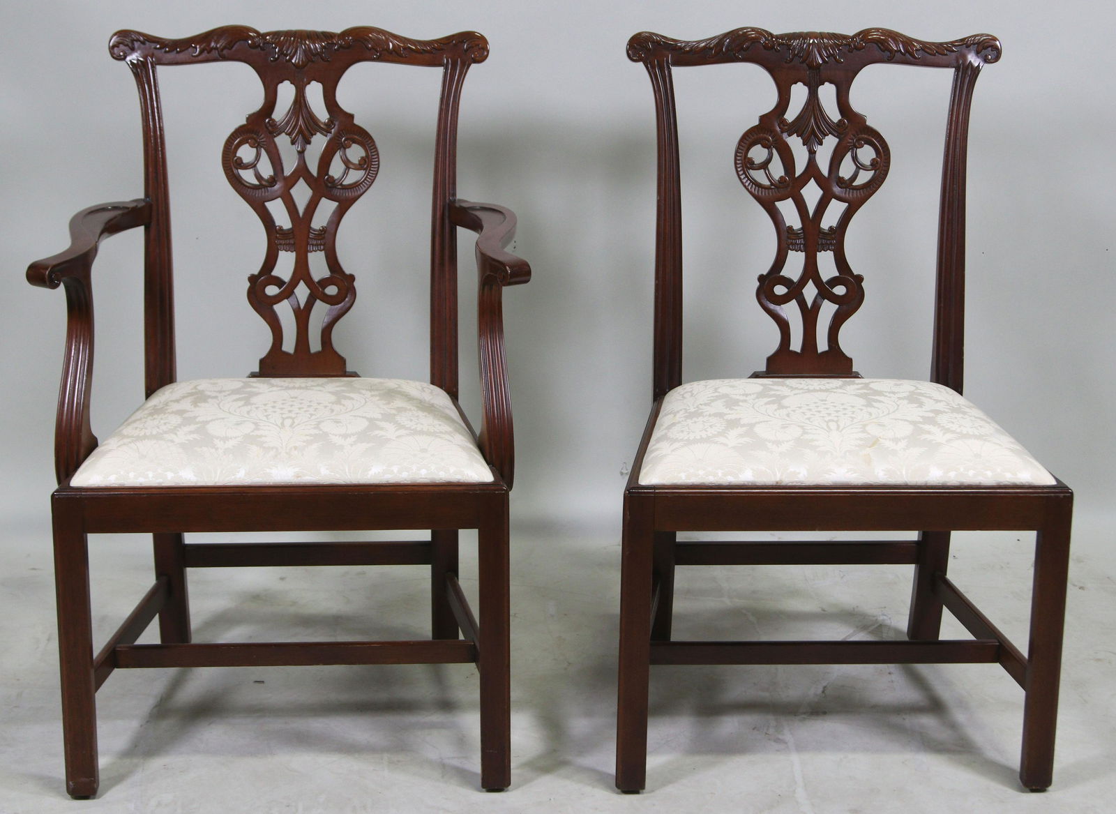 LOT OF SIX COUNCILL CRAFTSMEN DINING CHAIRS (1 of 8)