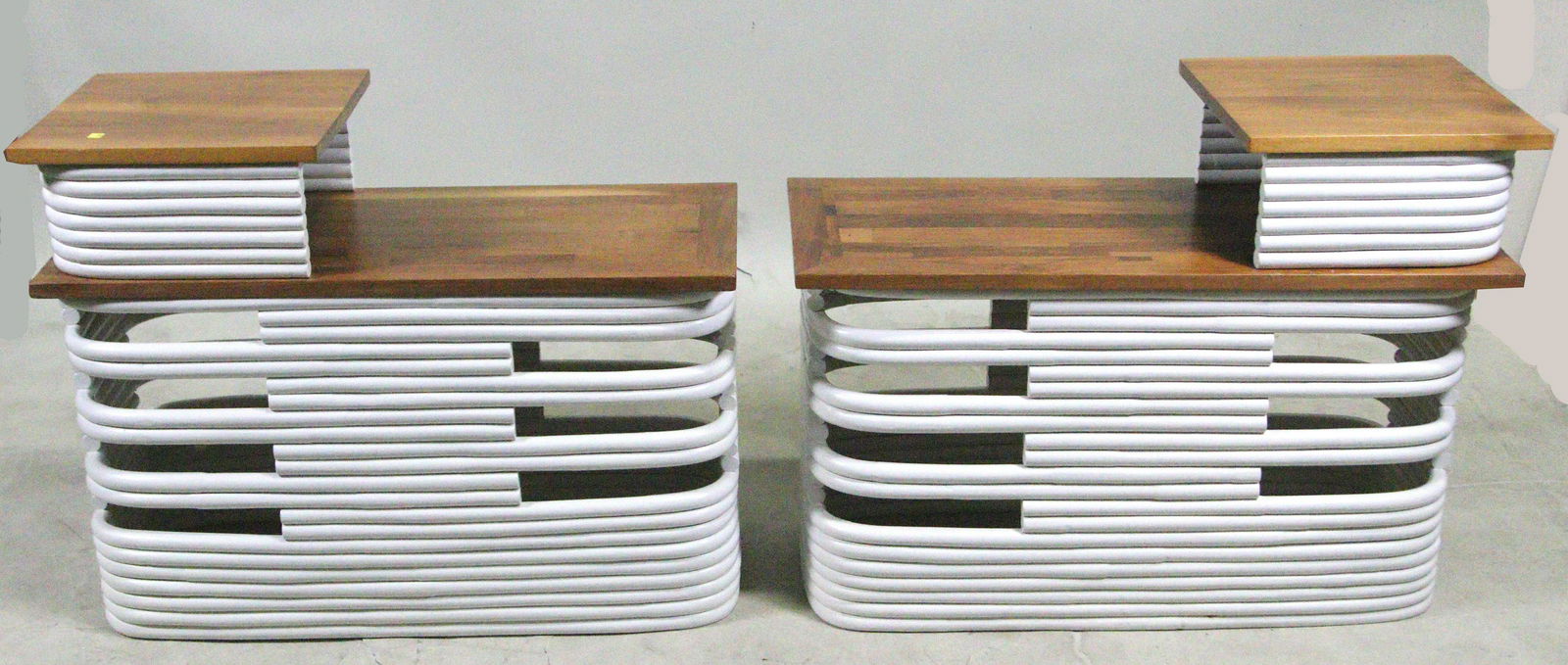 PAIR OF PAUL FRANKL MID-CENTURY MODERN END TABLES (1 of 8)